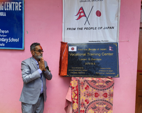 Japan hands over a vocational training center building in Darchula